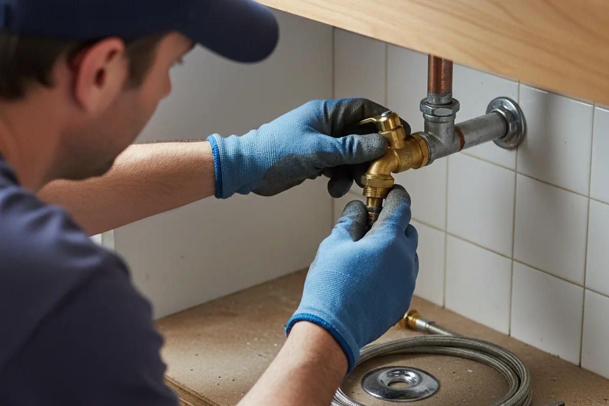 Shutoff valve and fitting work during Emergency Plumbing in Hemet